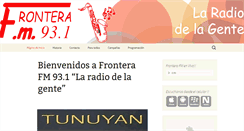 Desktop Screenshot of fronterafm.com.ar