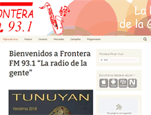 Tablet Screenshot of fronterafm.com.ar